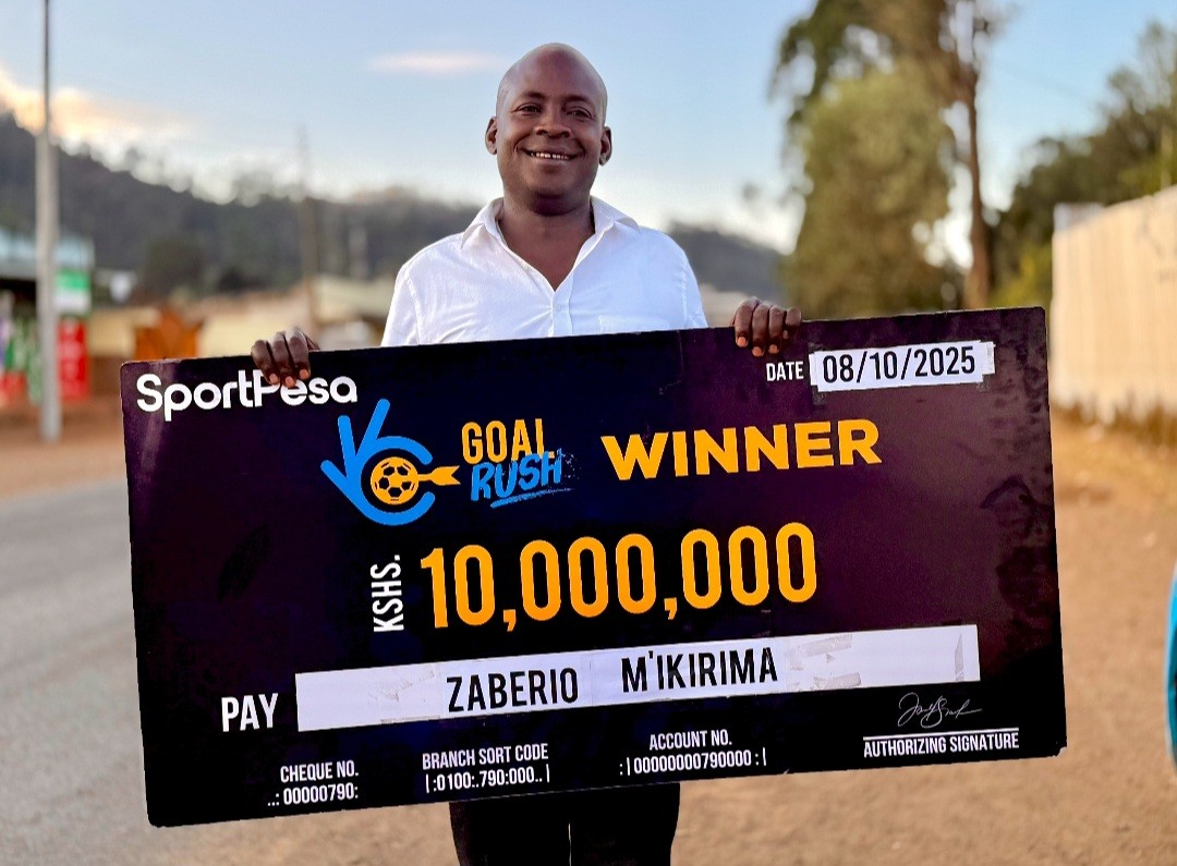 SportPesa Goal Rush Zaberio Mikirima Wins Ksh 10 Million